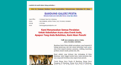 Desktop Screenshot of bandunggaleripesta.com